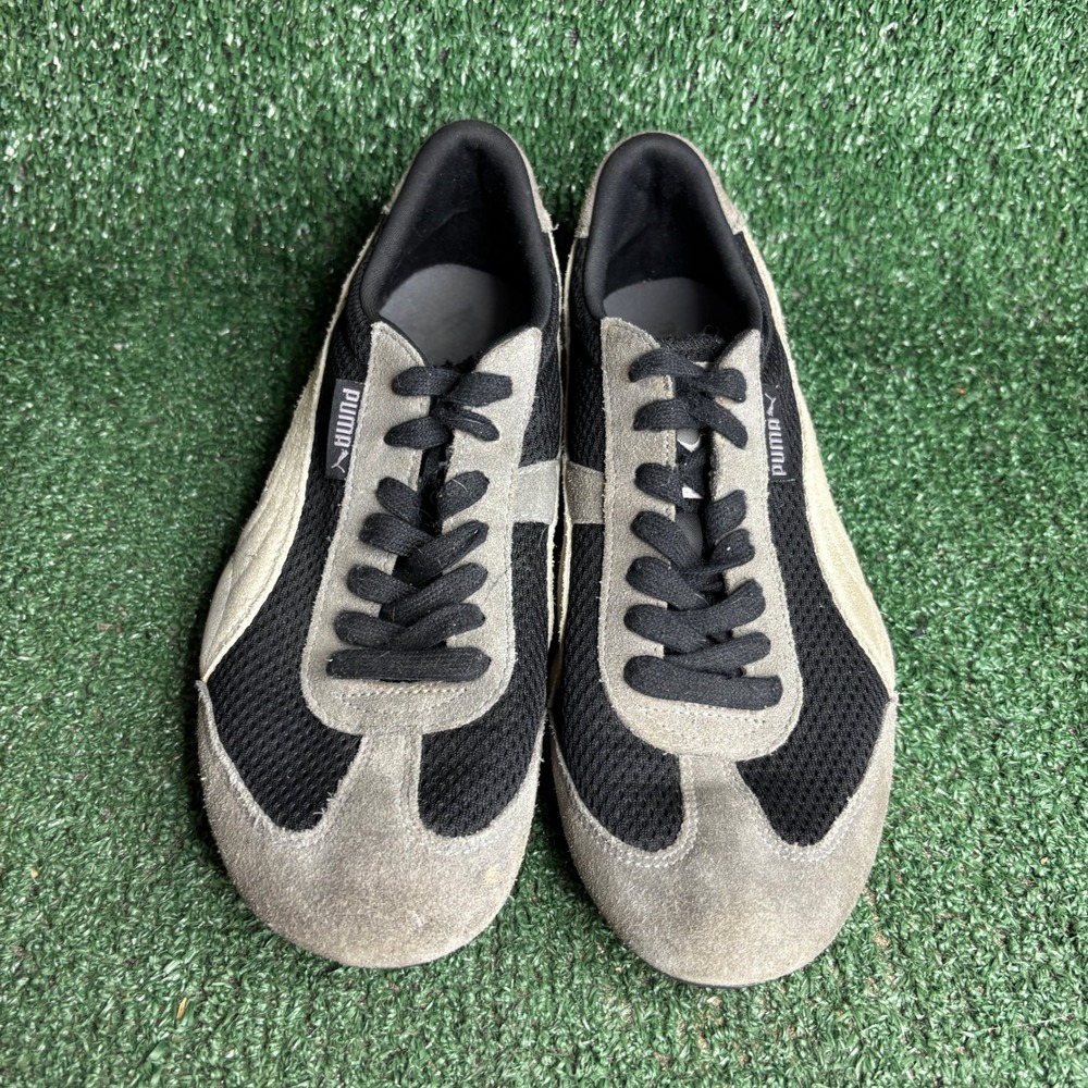 Puma H Street 355754 03 Running Mesh Suede‎ Low Top Sneaker Black Grey Mens 8 - Picture 2 of 9